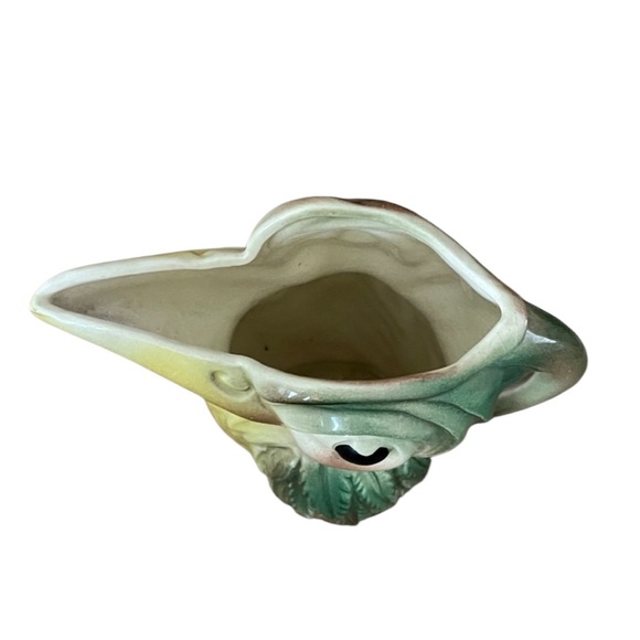 1950's Stewart McCulloch California Pottery Green Parrot Bird Pitcher Retro - Picture 5 of 8